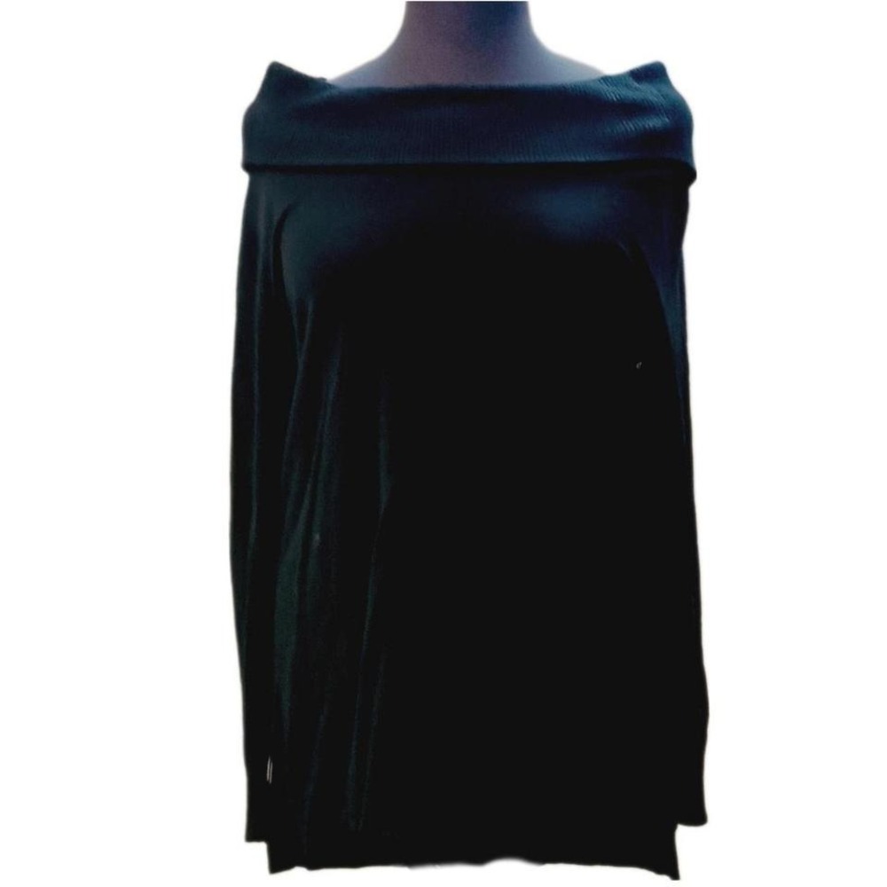 Chico's off the shoulder black‎ sweater SKUW501